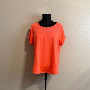 LG Vibrant Orange Short Sleeve Top